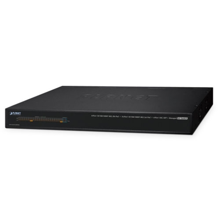 Yönetilebilir Ses &amp; Video Switch&lt;br&gt;Layer 2/4 Gigabit Ethernet PoE+ Switch&lt;br&gt;8 x 10/100/1000T 802.3bt PoE+ (95W maksimum 802.3bt PoE++, port 1-8 arası)&lt;br&gt;16-Port 10/100/1000T 802.3at PoE+ (32W maksimum 802.3at PoE+, port 9-24 arası)