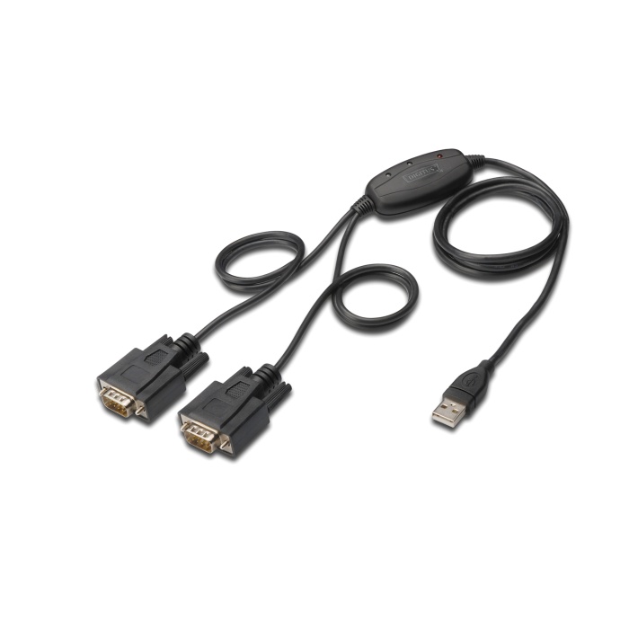 Digitus USB 2.0 &lt;-&gt; 2 x RS232 (Seri) Çevirici Kablosu, 1.5 metre