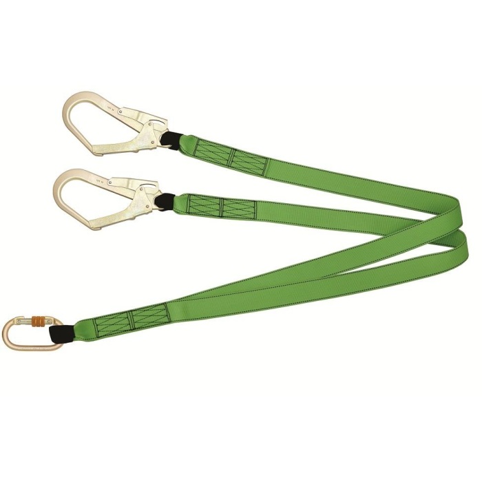 Karam Kİ261 Çift Kol Lanyard Kolon Halatlı Karabinalı Kancalı