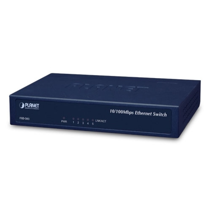 5-Port 10/100Mbps Yönetilemeyen Fast Ethernet Switch (metal şasi)&lt;br&gt;5-Port 10/100Mbps Unmanaged Fast Ethernet Switch (metal case)