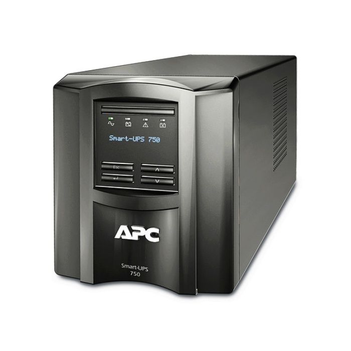 APC Smart-UPS, Line Interactive, 750VA, Tower, 230V, 6x IEC C13 outlets, SmartConnect Port+SmartSlot, AVR, LCD