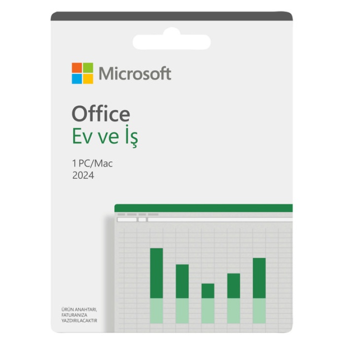 Microsoft Office Ev ve İş 2024 Türkçe Kutu Lisans