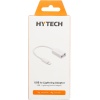 HY-XO48 Beyaz USB F to Lightning 10cm kablolu OTG Çevirici