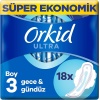 Ultra Ekstra Hijyenik Ped Gece Süper Ekonomik Paket (1 x 18 Ped)