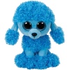 TY 36851 Mandy, Kaniş Köpeği Glitzeraugen, Glubschi, Beanie Boo temizlik malzemesi, pelüş, mavi, 15 cm