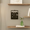 Yurudesign Lazer Kesim Metal Duvar Tablo Big Think 20*25