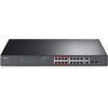 TL-SL1218MP, 16-Port 10/100Mbps + 2-Port Gigabit Unmanaged PoE Switch