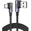 USB C Tipi Kablo 90 Derece Hızlı Şarj Kablosu Hızlı Şarj 4.0/3.0/2.0 (3M)