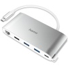 HAMA USB-C Hub, Multiport, 8 Ports, 3 x USB-A, 2 x USB-