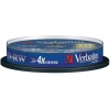 Verbatim DVD+RW 4X 4.7GB 10 Pack Spindle Matt Silver