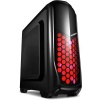 ARMEGO Siyah 2*12cm Fan Red LED Fan 2*USB3.0 Kasa