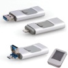 Minhon 202 USB 2.0 Bellek, 16 GB, Lightning, OTG, Type-C, Micro SD vE Kart Okuyucu