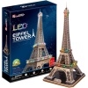 3D 82 Parça Puzzle Eiffel Kulesi - Fransa (Led Işıklı)