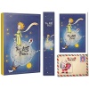 Kişiye Özel Kartpostallı Hediye Seti - 1 Little Prince 128 Sayfa Defter 1 Kartpostal 1 Ayraç