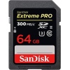 Extreme PRO SDHC UHS-II hafıza kartı V90 64 GB (300 MB/s, 8K, 4K ve Full-HD video kaydı, RescuePRO Dee, darbeye dayanıklı, ısıya dayanıklı, su geçirmez ve röntgen korumalı)