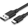 USB-A & USB-C Şarj ve Data Kablosu, 2 Metre, Siyah