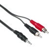 3.5mm - 2RCA, Stereo Siyah 3m