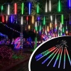 10 Adet İç ve Dış Mekan İçin Uyumlu Renkli RGB Akan Meteor Led