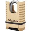 Master Lock yüksek performanslı masif pirinçten asma kilit [şifreli kilit] M1177EURD – paslanmaz, çok dayanıklı ve su geçirmez