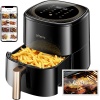 Ultenic K10 Airfryer, Fritöz, 5 Litre XL, 1500 W, Siyah