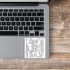 Word Excel Reference Keyboard Shortcut Sticker -  Vinyl no-Residue Adhesive, for Any PC Laptop or Desktop