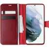 Galaxy S21 Plus için Kılıf Delux Leather Wallet Kırmızı [Galaxy S21 Plus ile Uyumlu Kılıf - Kırmızı]