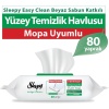 Easy Clean Beyaz Sabun Katkılı Mopa Uyumlu Yüzey Temizlik Havlusu, 80 Yaprak