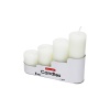 PILLAR CANDLES 4 BOY BEYAZ SİLİNDİR MUM (606)