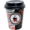 Excodi Cup - [ AYGÜN CUP ] 8 oz Kapaklı Karton Bardak - 250 ml - 100 Adet Kaliteli Otomat Bardağı, Sızdırmaz, El Yakmaz (KIRMIZI)