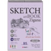 Sketchbook Zigana B5 Spiralli 150 gr. 17,3x24,5 cm 50 yp. Eskiz Defteri