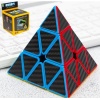 QY Speed, Pyraminx Profesyonel 3x3 Karbon Fiber Speed Üçgen Rubik Zeka Küpü-QIMING S2