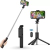 Selfie Çubuğu Tripod, Kablosuz Uzaktan Kumandalı Genişletilebilir 101cm Selfie Çubuğu  14/13/12/11 Pro/XS Max/XS/X,   Akıllı Telefonlarla Uyumlu Taşınabilir Monopod Telefon Tutucu.