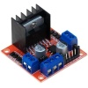 L298N Voltaj Regulatörlü Çift Motor Sürücü Kartı (Kırmızı Pcb)