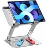 iDock T56-1 Alüminyum Büyük Stabil 4.7-13 inç iPad Tablet Standı Gümüş