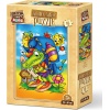 Kids Okul Yolu 16 Parça Ahşap Puzzle