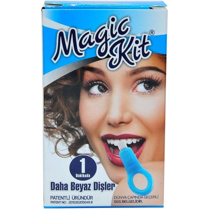 Magic Kit Naknolojik Özel Diş Temizleme Leke Siisi Kiti 1 Aparatlı + 5 Yedek Süngerli Set