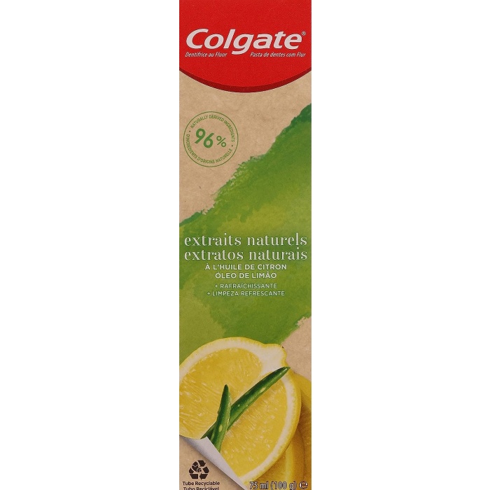 Coate Natural Extracts Limon Yağı ve e Vera Özlü Tazeleyici Temizlik Diş Macunu 75 ml