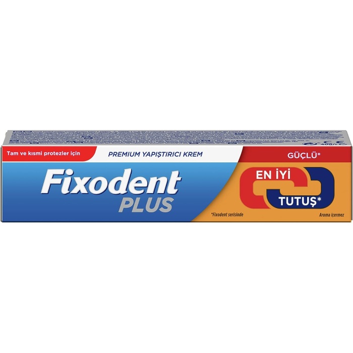 Fixodent Plus En İyi Tutuş Diş Protez Yapıştırıcı Krem, 40 gr