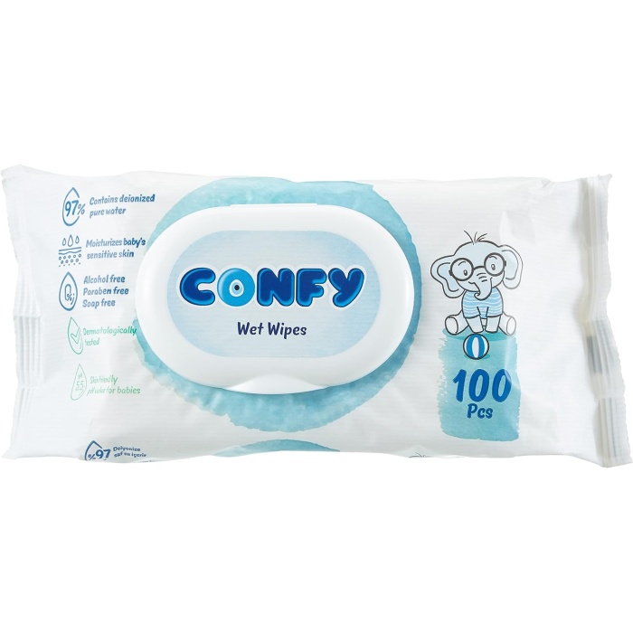 Confy Natural Care Sensitive Islak Mendil 100 Yaprak