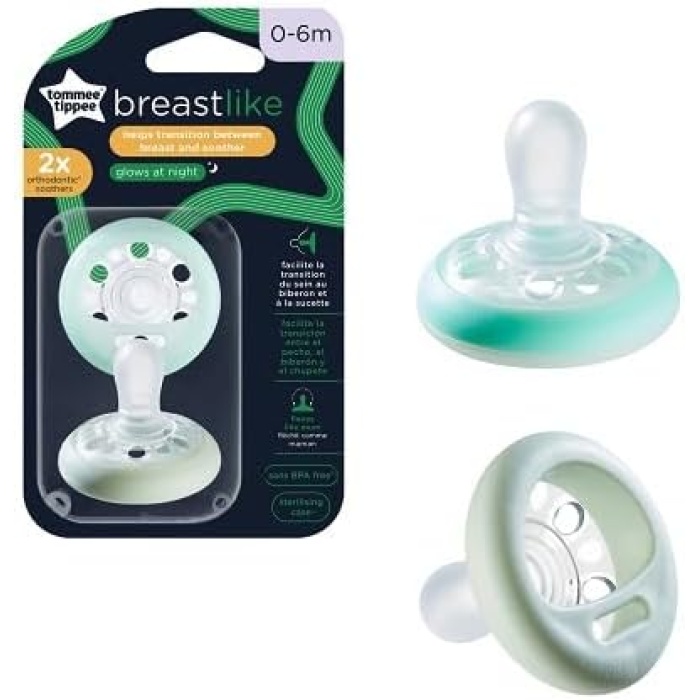 Tommee Tippee Breastlike Gece Emziği 2li 0-6 Ay