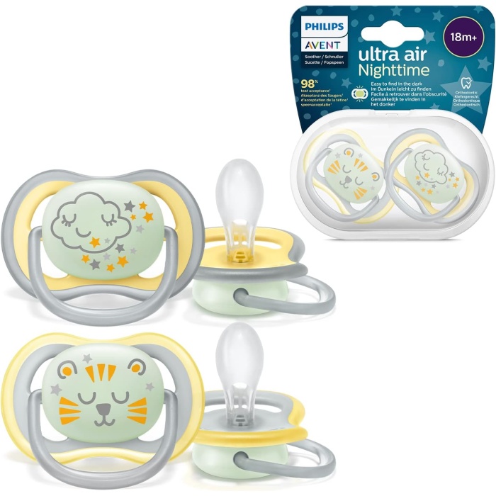 Avent SCF376/01 Ultra Air Gece Emzik 18 Ay+