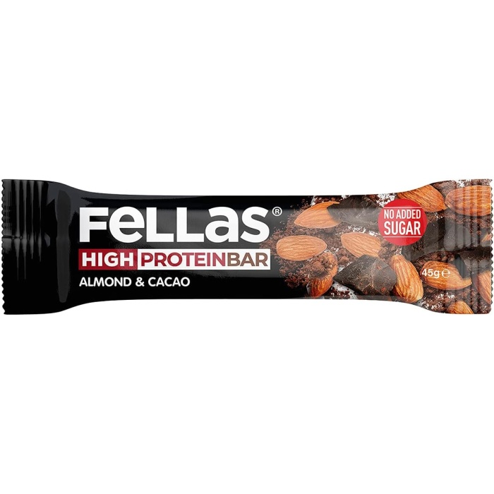 Fellas Yüksek Protein Bar - Bademli ve Kakaolu 45 gr