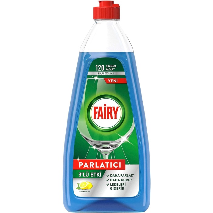 Fairy 3’lü Etki Bulaşık Makinesi Parlatıcısı, Sıvı, Limon Kokulu, 360 ml