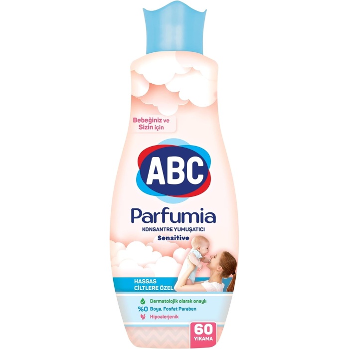 ABC Parfumia Sensitive Bebeklere Özel 60 Yıkama Çamaşır Yumuşatıcısı (1 x 1440 mL)