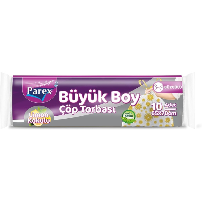 Büzgülü Çöp Torbası Limon Kokulu Büyük Boy-Yeni