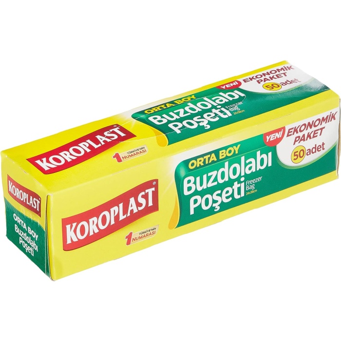 Ekonomik Paket Orta Boy 50li Buzdolabı Poş (1 x 50 Adet)