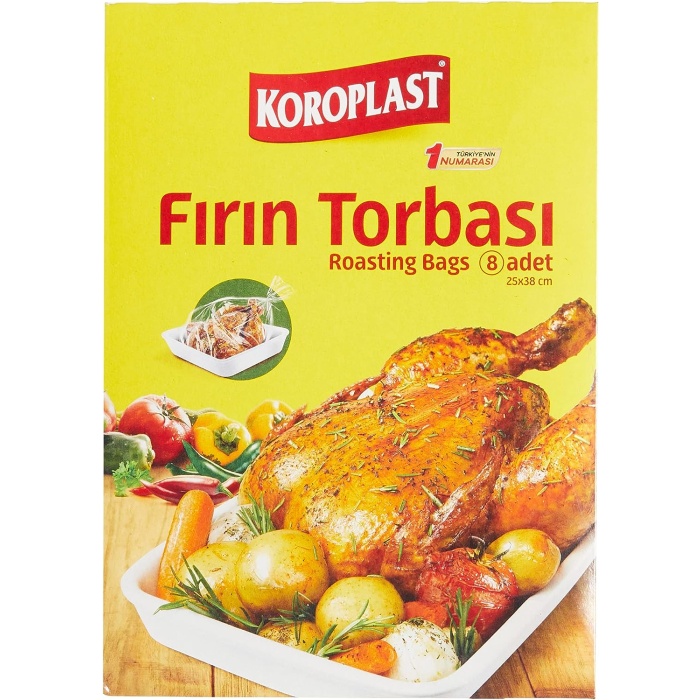 Fırın Torbası 8 Adet 25 cm x 38 cm