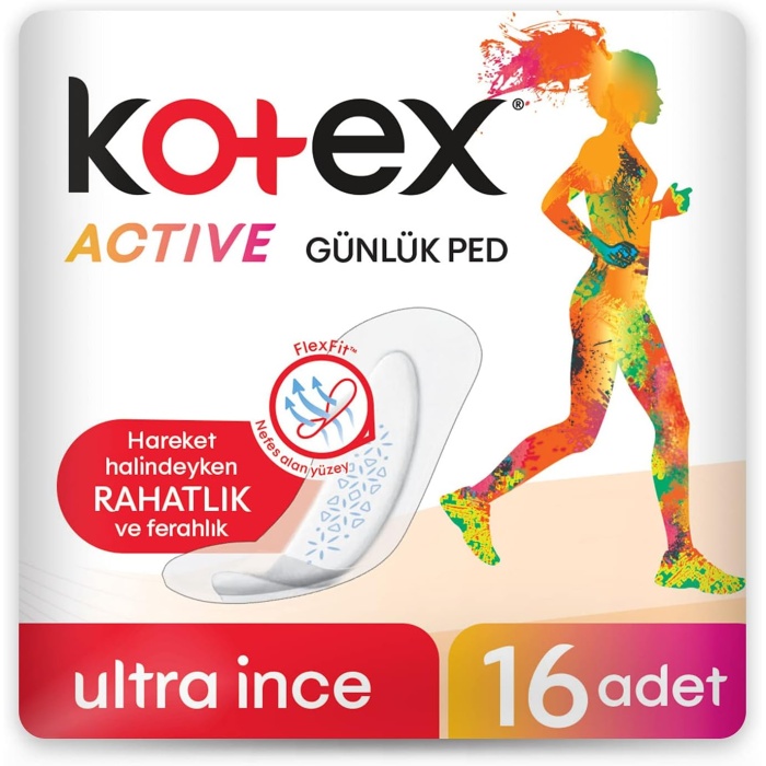 Kotex Active Günlük Ped 16lı 1 Paket