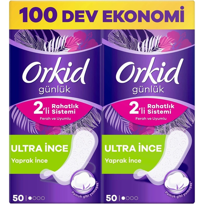 Yaprak Günlük Ped Normal Dev Ekonomik Paket 100 Ped