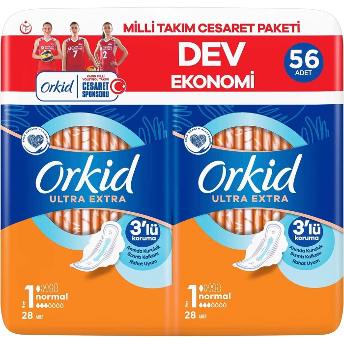 Ultra Extra Hijyenik Ped Normal 56 Adet Cesaret Pak (2 x 28 adet)